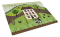 Folk Art Country House Glass Cutting Boards – Durable, Decorative Kitchen Art Large VHA3024LCB